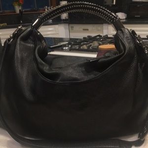 Kenneth Cole leather bag studded handle